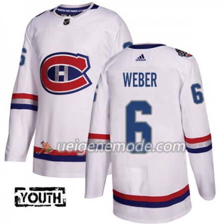 Kinder Eishockey Montreal Canadiens Trikot Shea Weber 6 Adidas 2017-2018 White 2017 100 Classic Authentic